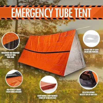 Mylar emergency tent